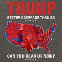 Retro Trump Better Coverage Than 5g Can You Hear Us Now Cotton Canvas Backpack