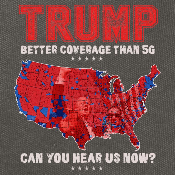 Retro Trump Better Coverage Than 5g Can You Hear Us Now Cotton Canvas Backpack