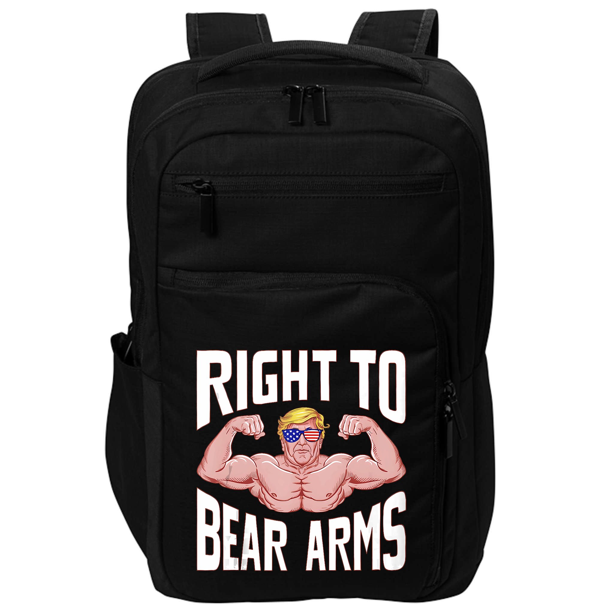 Right To Bear Arms Donald Trump Bodybuilding Gym Fitness Impact Tech Backpack
