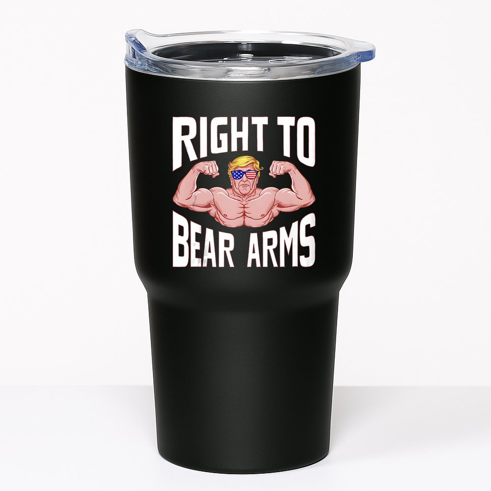 Right To Bear Arms Donald Trump Bodybuilding Gym Fitness Tumbler