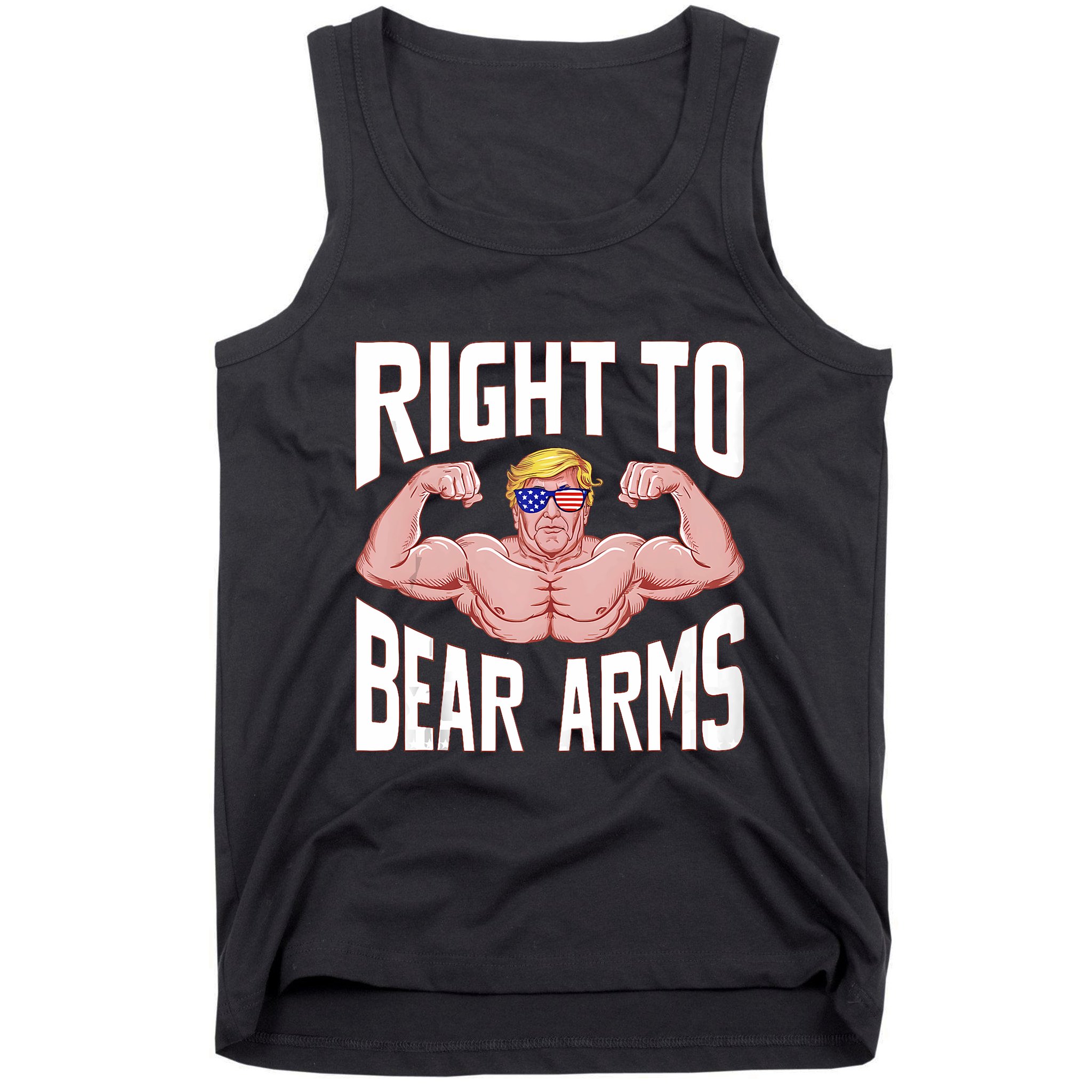 Right To Bear Arms Donald Trump Bodybuilding Gym Fitness Tank Top