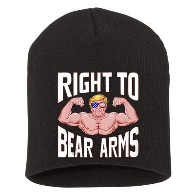 Right To Bear Arms Donald Trump Bodybuilding Gym Fitness Short Acrylic Beanie
