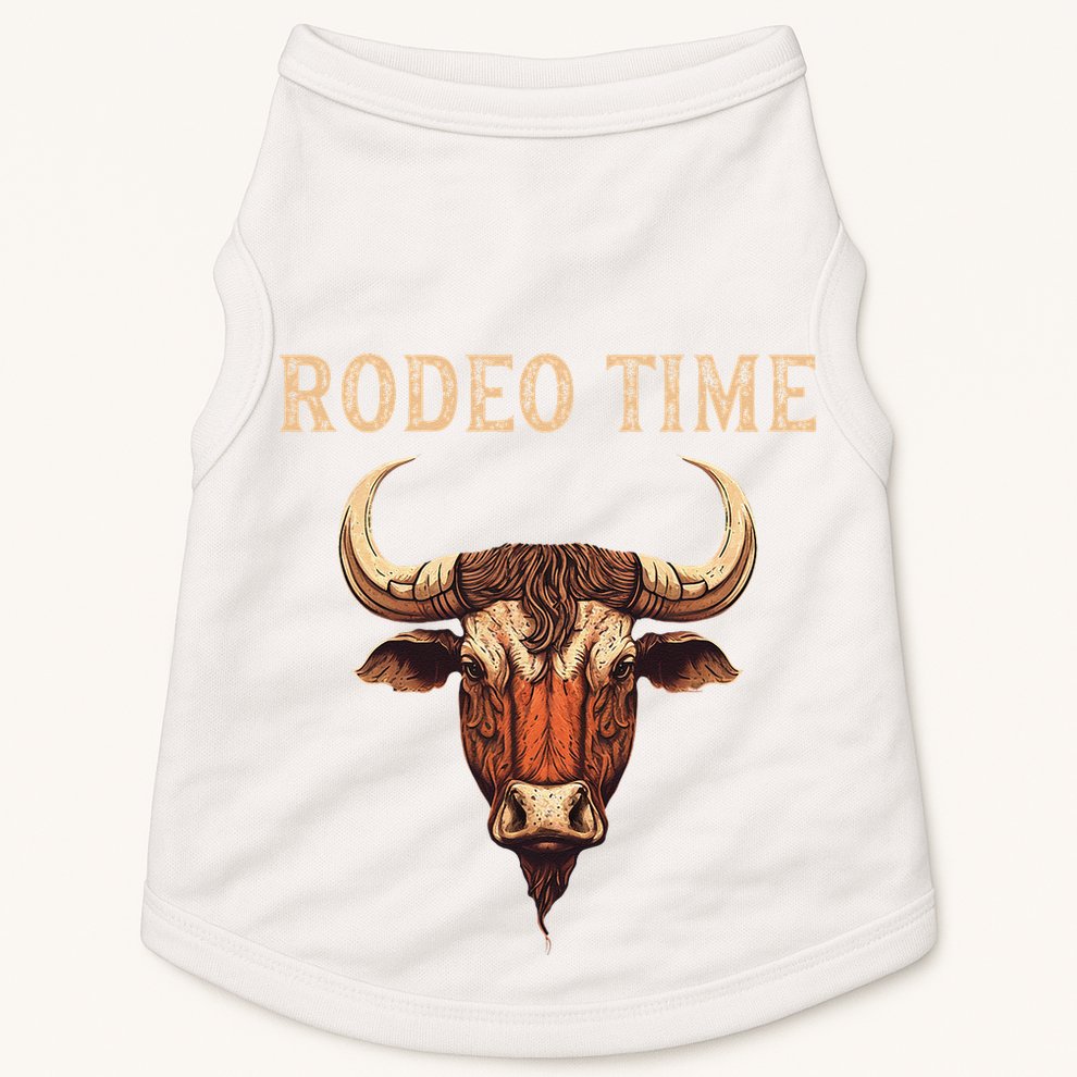 Rodeo Time Bull Riding Cowboy Bull Rider Doggie Tank