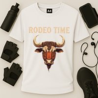 Rodeo Time Bull Riding Cowboy Bull Rider Cooling Performance Crew T-Shirt