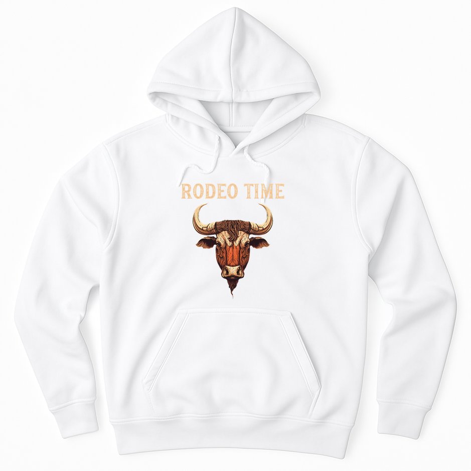 Rodeo Time Bull Riding Cowboy Bull Rider Hoodie