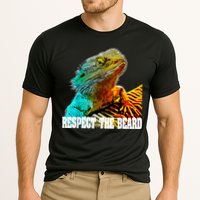 Respect The Beard Funny Bearded Dragon Cooling Performance Crew T-Shirt