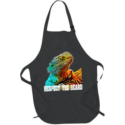 Respect The Beard Funny Bearded Dragon Apron