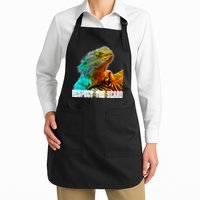 Respect The Beard Funny Bearded Dragon Apron