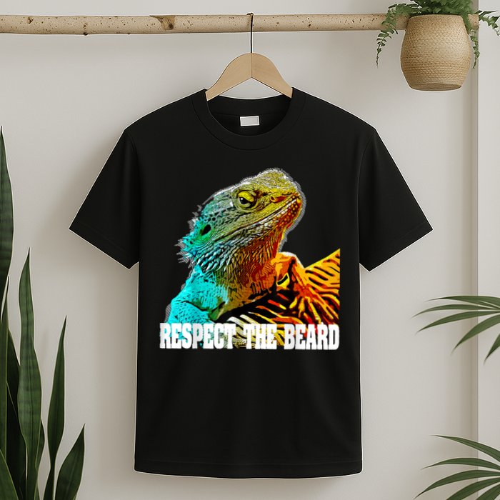 Respect The Beard Funny Bearded Dragon T-Shirt