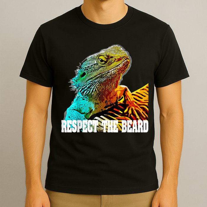Respect The Beard Funny Bearded Dragon T-Shirt