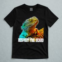Respect The Beard Funny Bearded Dragon T-Shirt
