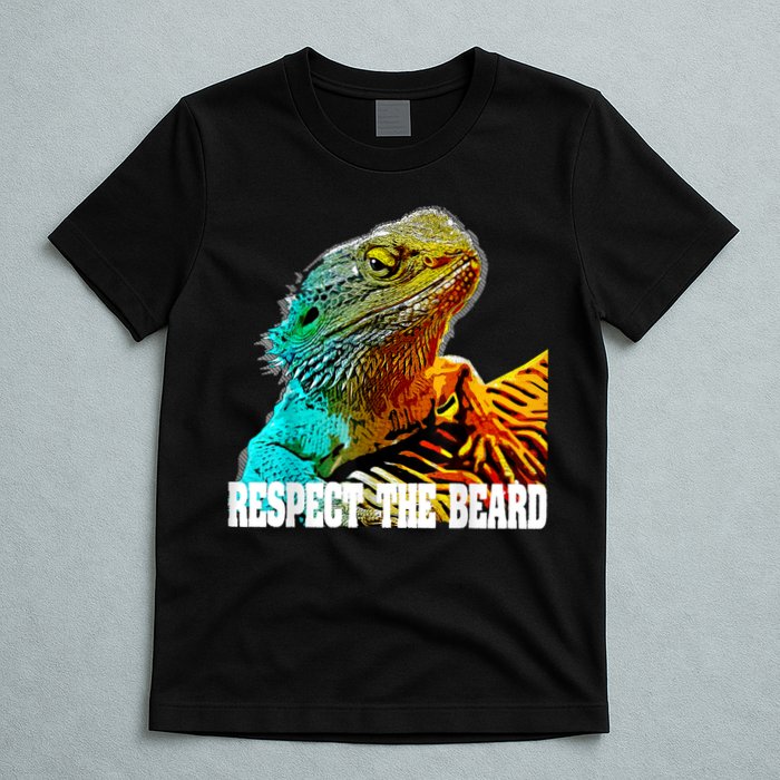 Respect The Beard Funny Bearded Dragon T-Shirt