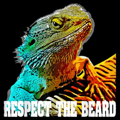 Respect The Beard Funny Bearded Dragon T-Shirt