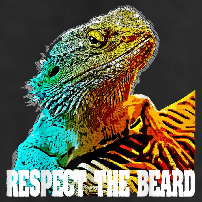 Respect The Beard Funny Bearded Dragon 11oz C Handle Ceramic Mug