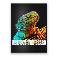 Respect The Beard Funny Bearded Dragon Poster