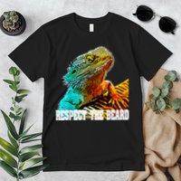 Respect The Beard Funny Bearded Dragon Premium T-Shirt