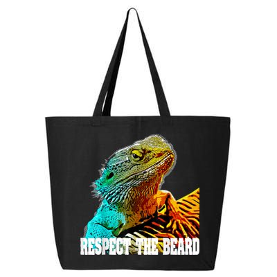 Respect The Beard Funny Bearded Dragon 25L Jumbo Tote