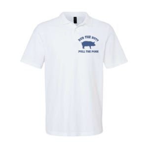 Rub The Butt Pull The Pork Softstyle Adult Sport Polo