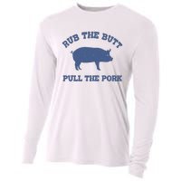 Rub The Butt Pull The Pork Cooling Performance Long Sleeve Crew