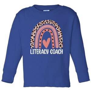 Reading Teacher Back School Rainbow Literacy Coach Squad Meaningful Gift Toddler Long Sleeve Shirt