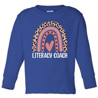 Reading Teacher Back School Rainbow Literacy Coach Squad Meaningful Gift Toddler Long Sleeve Shirt