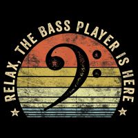 Relax The Bass Player Is Here Bassist Gifts Music Guitar Impact Tech Backpack
