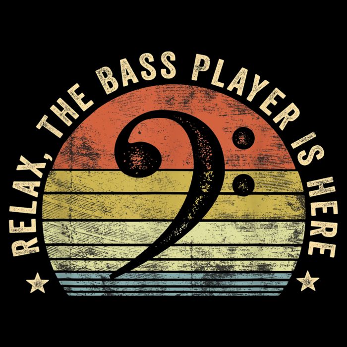 Relax The Bass Player Is Here Bassist Gifts Music Guitar Impact Tech Backpack