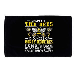 Respect The Bees 16 Ounces Of Honey Requires 1152 Bees To Microfiber Hand Towel