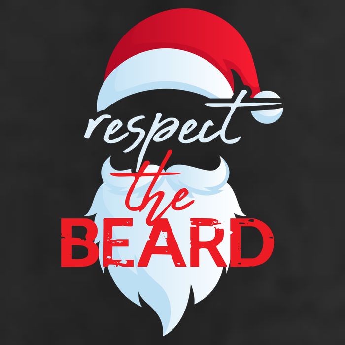 Respect The Beard Santa Claus Funny Christmas Hat