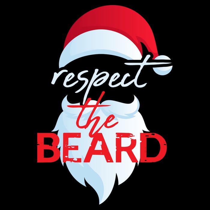 Respect The Beard Santa Claus Funny Christmas Wool Snapback Cap