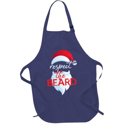 Respect The Beard Santa Claus Funny Christmas Apron