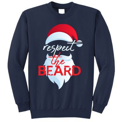 Respect The Beard Santa Claus Funny Christmas Sweatshirt