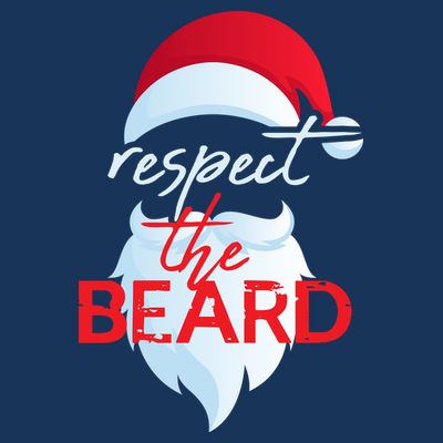Respect The Beard Santa Claus Funny Christmas T-Shirt