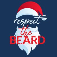 Respect The Beard Santa Claus Funny Christmas Flatbill Hat