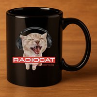 Radiocat The Bends Funny Music Cat Meme Cat Mom Cat Lover  11oz C Handle Ceramic Mug