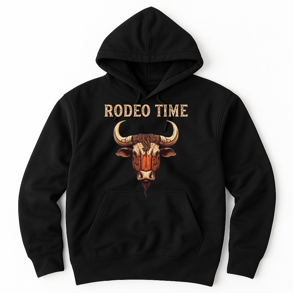 Rodeo Time Bull Riding Cowboy Bull Rider Rodeo Time Hoodie