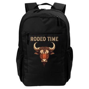 Rodeo Time Bull Riding Cowboy Bull Rider Rodeo Time Daily Commute Backpack