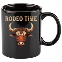 Rodeo Time Bull Riding Cowboy Bull Rider Rodeo Time 11oz C Handle Ceramic Mug