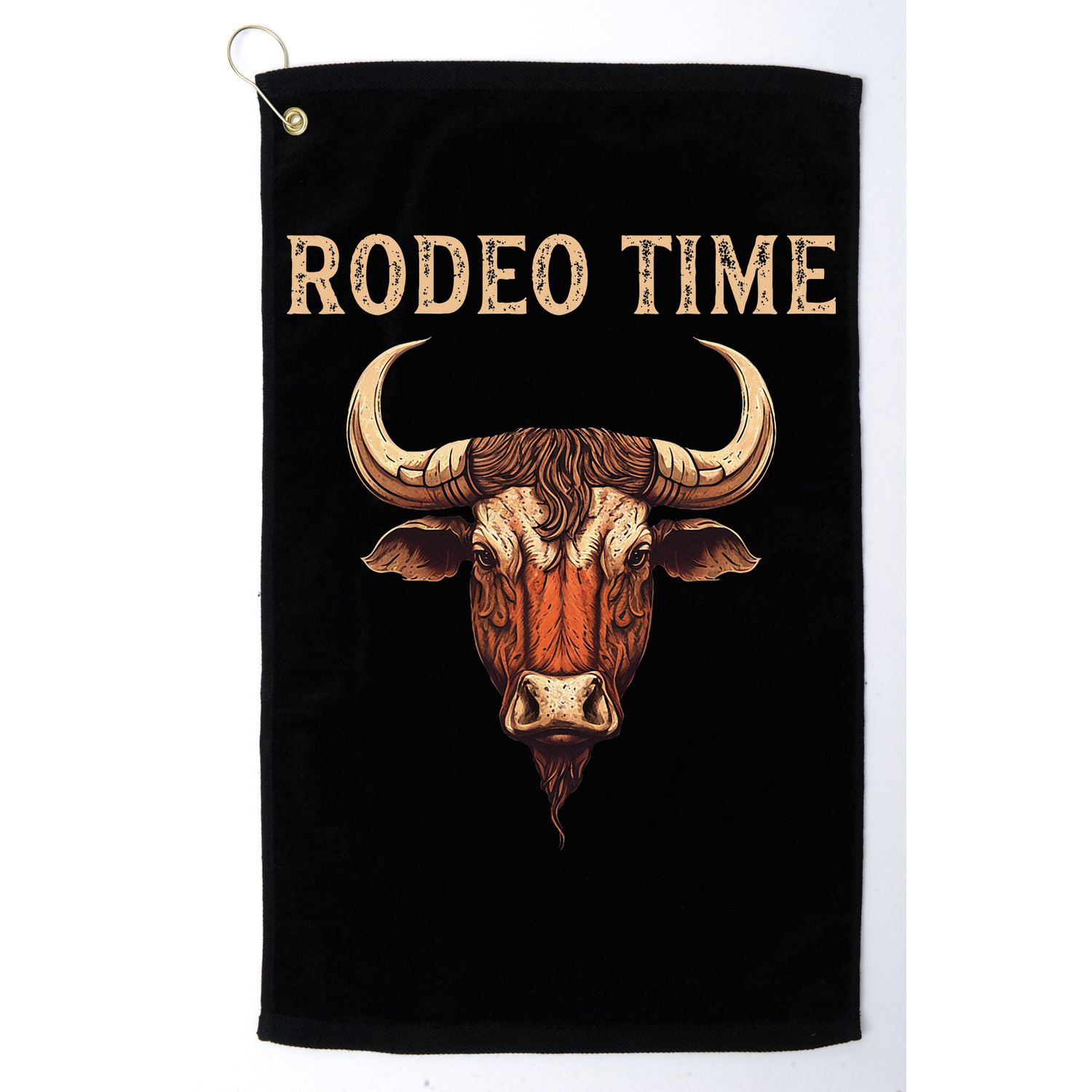 Rodeo Time Bull Riding Cowboy Bull Rider Rodeo Time Golf Towel