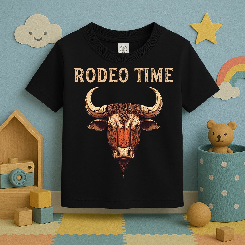 Rodeo Time Bull Riding Cowboy Bull Rider Rodeo Time Toddler T-Shirt