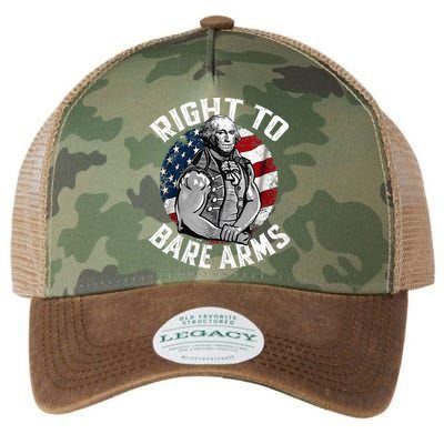 Right To Bare Arms 4th Of July Gym George Washington Legacy Tie Dye Trucker Hat