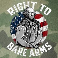 Right To Bare Arms 4th Of July Gym George Washington Legacy Tie Dye Trucker Hat