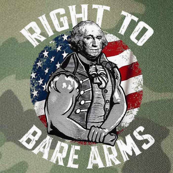 Right To Bare Arms 4th Of July Gym George Washington Legacy Tie Dye Trucker Hat