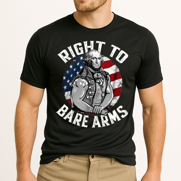 Right To Bare Arms 4th Of July Gym George Washington Performance Shirt