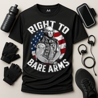 Right To Bare Arms 4th Of July Gym George Washington Performance Shirt