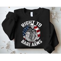 Right To Bare Arms 4th Of July Gym George Washington Sweatshirt