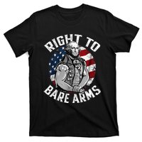 Right To Bare Arms 4th Of July Gym George Washington T-Shirt