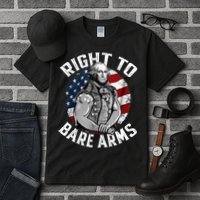 Right To Bare Arms 4th Of July Gym George Washington Tall T-Shirt