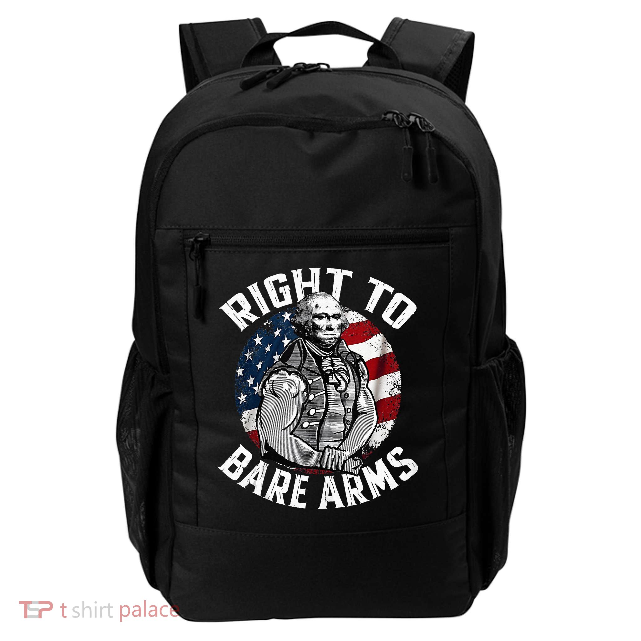 Right To Bare Arms 4th Of July Gym George Washington Backpack
