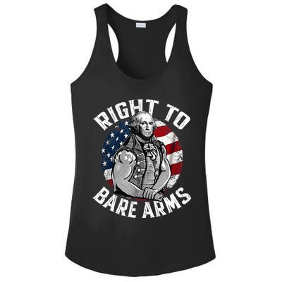 Right To Bare Arms 4th Of July Gym George Washington Ladies PosiCharge Competitor Racerback Tank